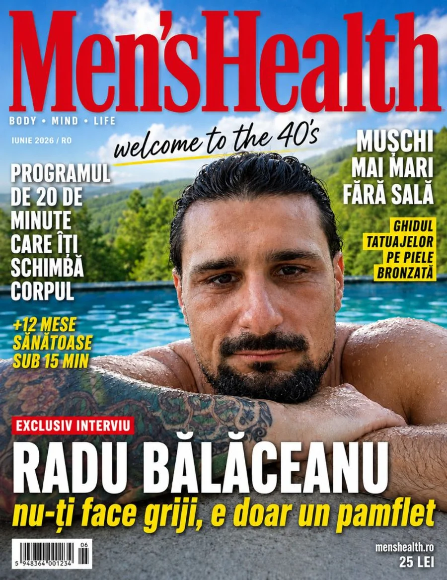 Coperta Men's Health cu Radu — pamflet asumat